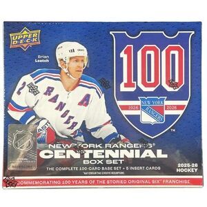 New York Rangers 2025-26 Upper Deck Centennial (105 Cards) Box Set